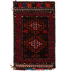 Balisht Area Rug Handmade Multi Floral 2x3 ft
