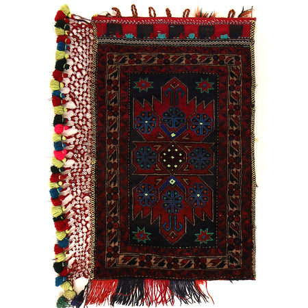Balisht Area Rug Handmade Multi Geometric 2x3 ft