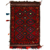 Balisht Area Rug Handmade Multi Floral 2x3 ft
