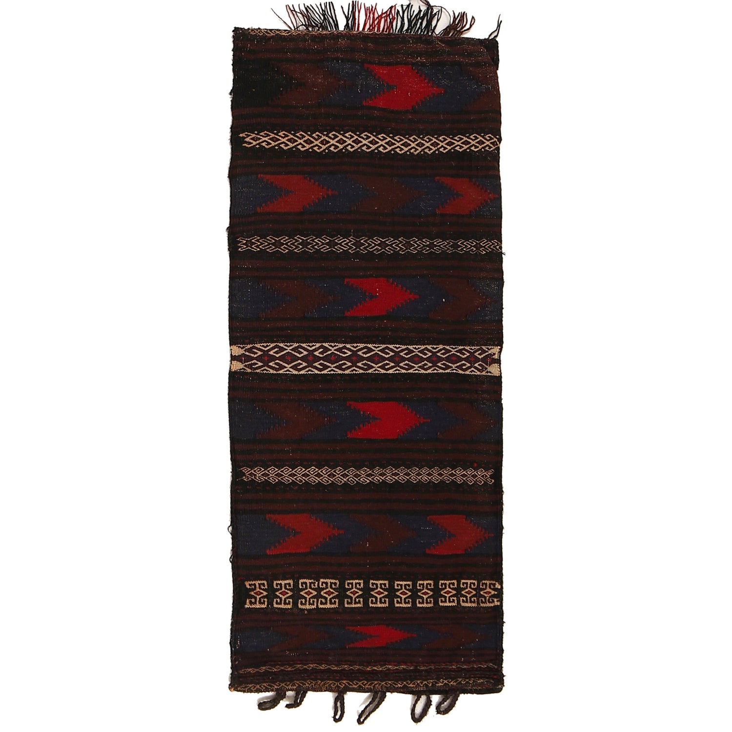 Balisht Area Rug Handmade Multi Prayer Design 2x4 ft