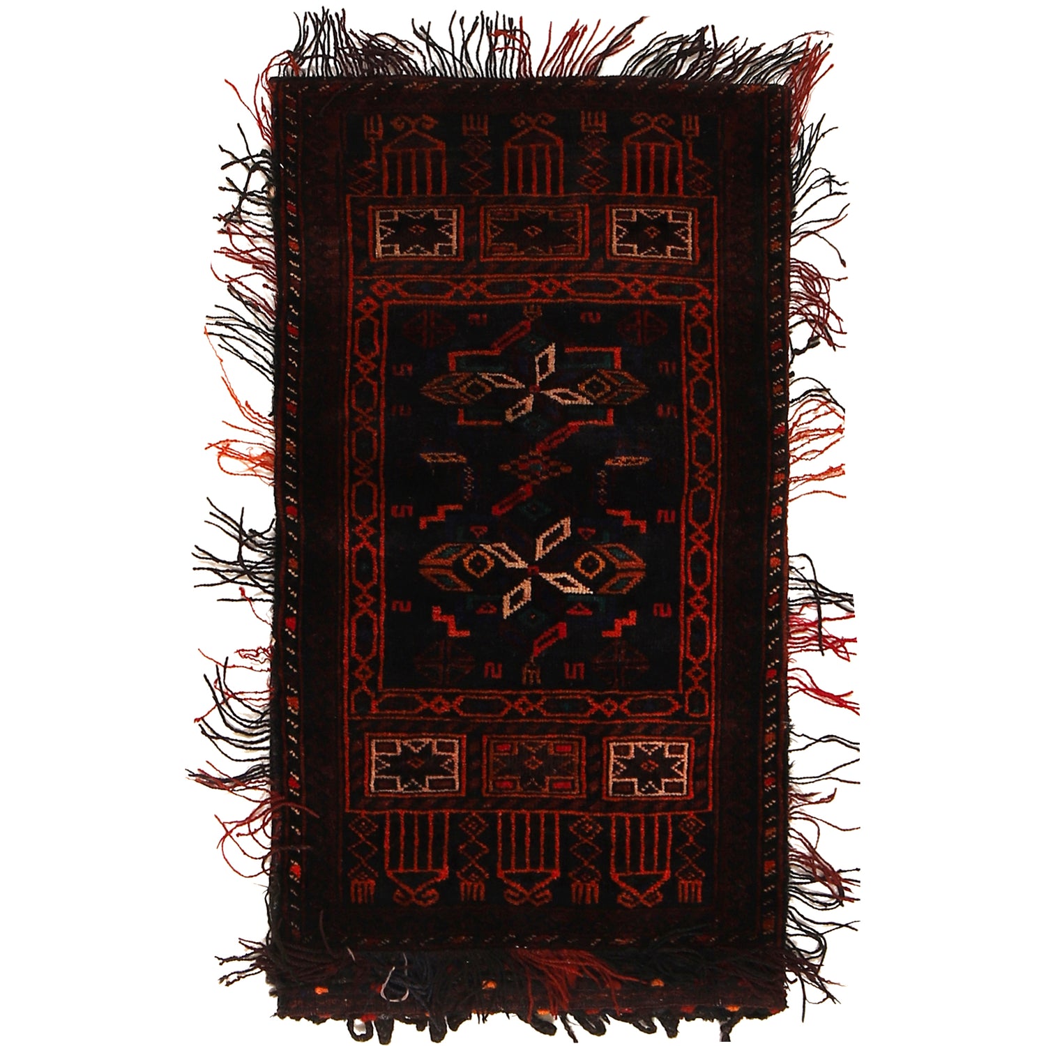 Balisht Area Rug Handmade Multi Floral 2x3 ft