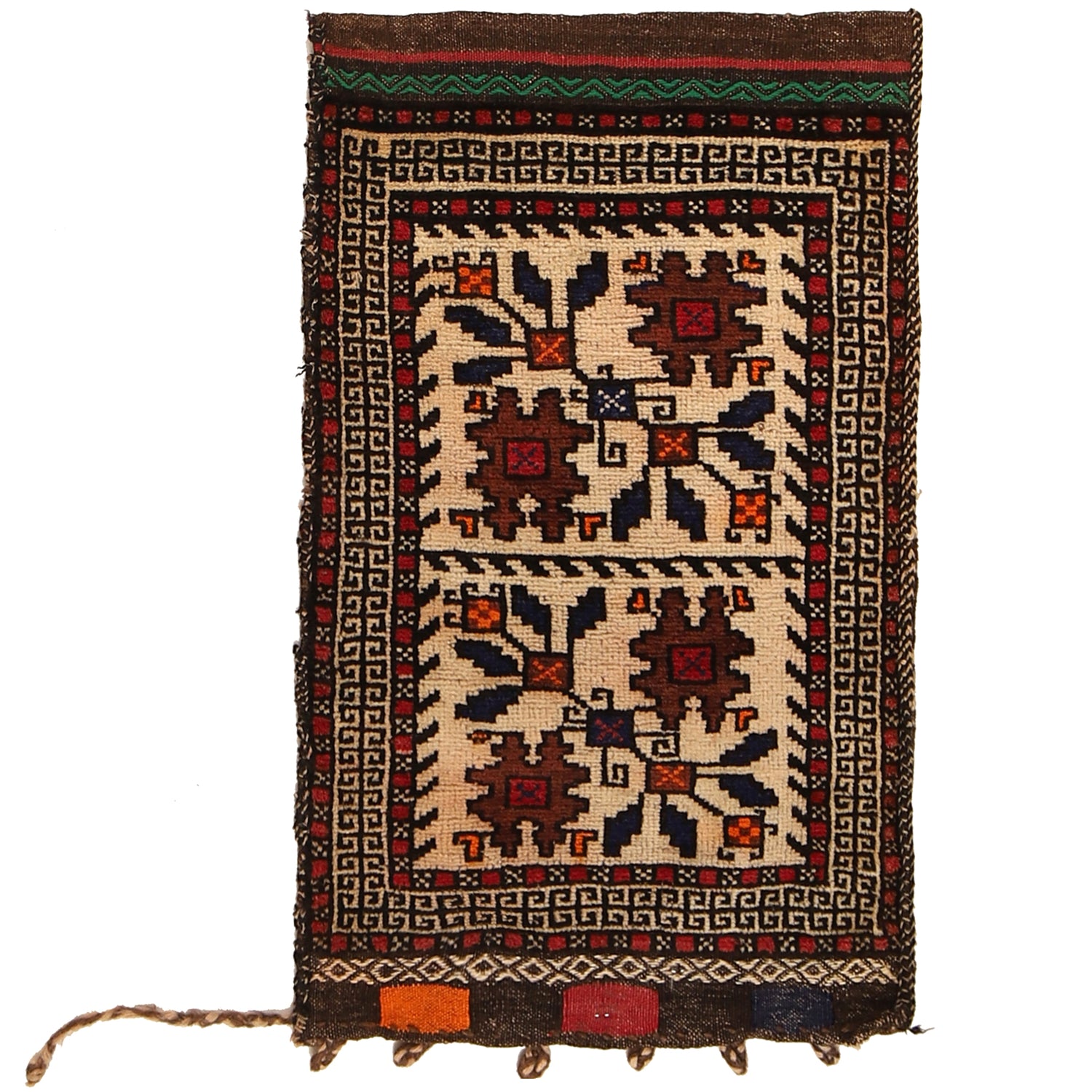 Balisht Area Rug Handmade Multi Floral 2x3 ft