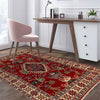 Kazak Rug Handmade Red Medallion 3x5 ft