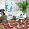 Kazak Rug Handmade Ivory Medallion 3x5 ft