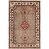 Kazak Rug Handmade Gray Medallion 3x5 ft