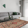 Kazak Rug Handmade Gray Medallion 3x5 ft