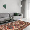 Kazak Rug Handmade Ivory Medallion 3x5 ft
