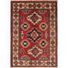 Kazak Rug Handmade Red Medallion 2x4 ft