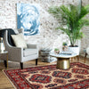 Kazak Rug Handmade Ivory Medallion 2x4 ft