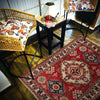 Kazak Rug Handmade Red Medallion 2x4 ft