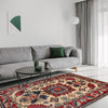 Kazak Rug Handmade Ivory Medallion 3x5 ft