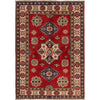 Kazak Rug Handmade Red Medallion 3x5 ft