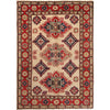 Kazak Rug Handmade Ivory Medallion 3x5 ft