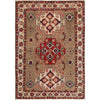 Kazak Rug Handmade Gray Medallion 3x5 ft