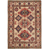Kazak Rug Handmade Ivory Medallion 3x5 ft