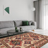 Kazak Rug Handmade Ivory Medallion 3x5 ft