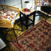 War Area Rug Handmade Brown Tank + Helicopter 3x5 ft
