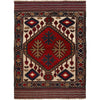 Barjasta Area Rug Handmade Beige Floral 4x6 ft