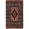 Barjasta Area Rug Handmade Beige Floral 4x6 ft