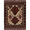 Barjasta Area Rug Handmade Beige Floral 4x6 ft