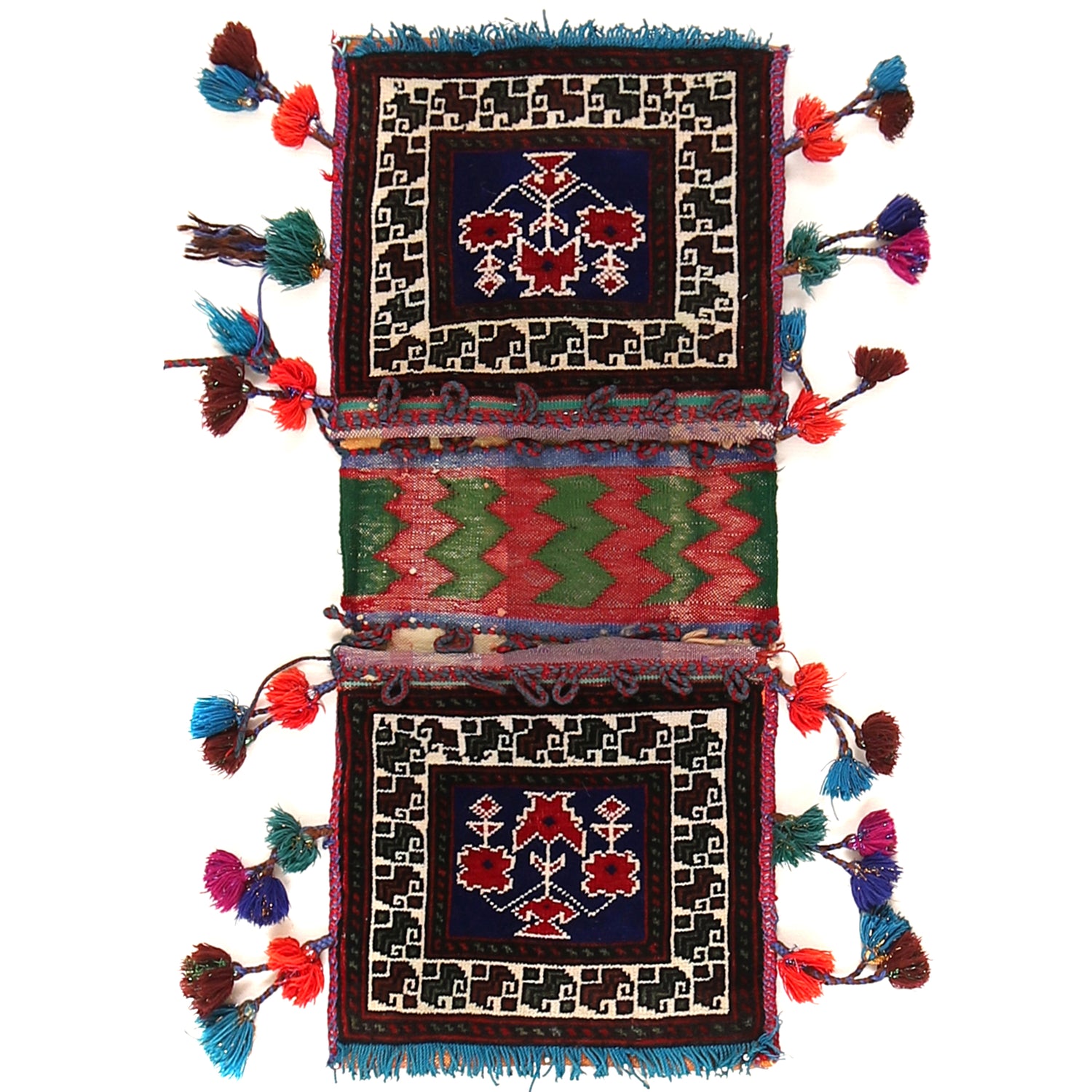 Saddle Bag Handmade Multi Floral 1x2 ft