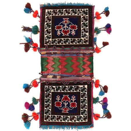 Saddle Bag Handmade Multi Floral 1x2 ft