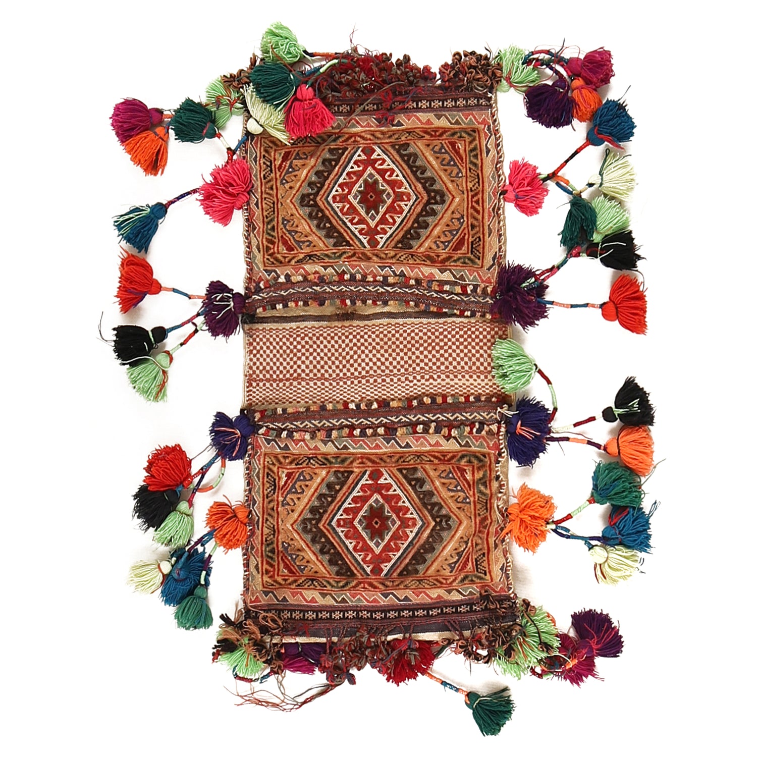 Saddle Bag Handmade Multi Floral 1x2 ft