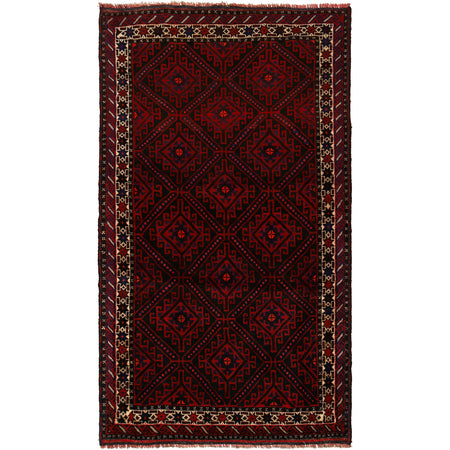 Baluchi Rug Handmade Multi Geometric 5x8 ft