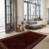 Baluchi Rug Handmade Multi Geometric 5x8 ft