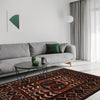 Barjasta Area Rug Handmade Beige Floral 4x6 ft