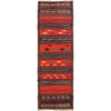 Table Sheet Area Rug Runner Handmade Multi Curvilinear 5'