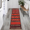 Table Sheet Area Rug Runner Handmade Multi Curvilinear 5'