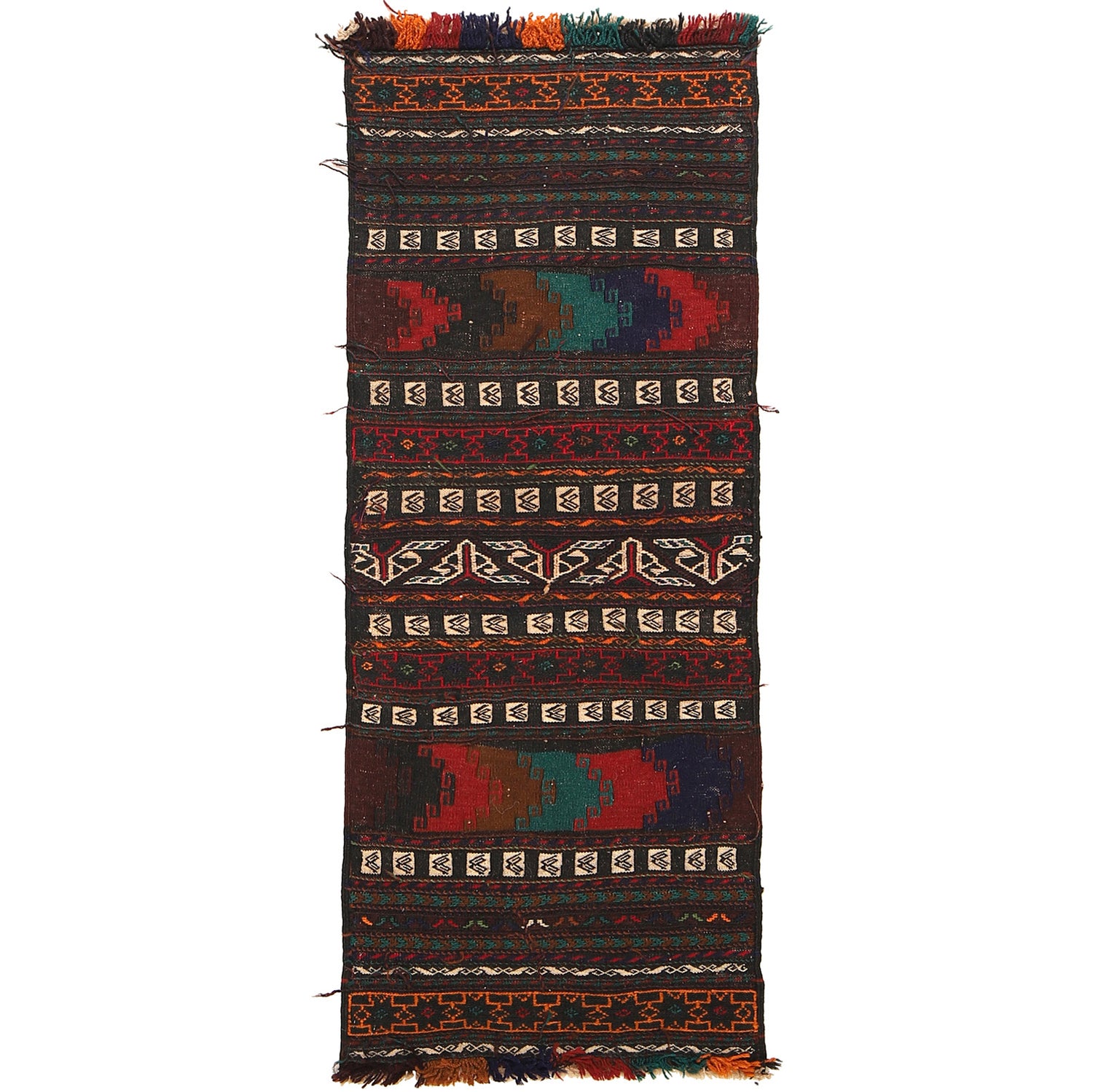 Table Sheet Runner Handmade Multi Curvilinear 5' Runner