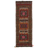 Table Sheet Runner Rug Handmade Multi Curvilinear 5' Runner