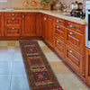 Table Sheet Runner Rug Handmade Multi Curvilinear 5' Runner
