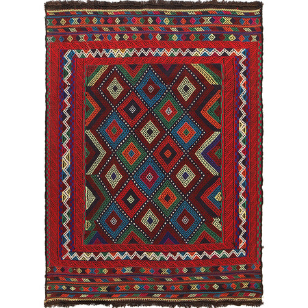 Suzuni Kilim Runner Handmade Multi 4x7 ft