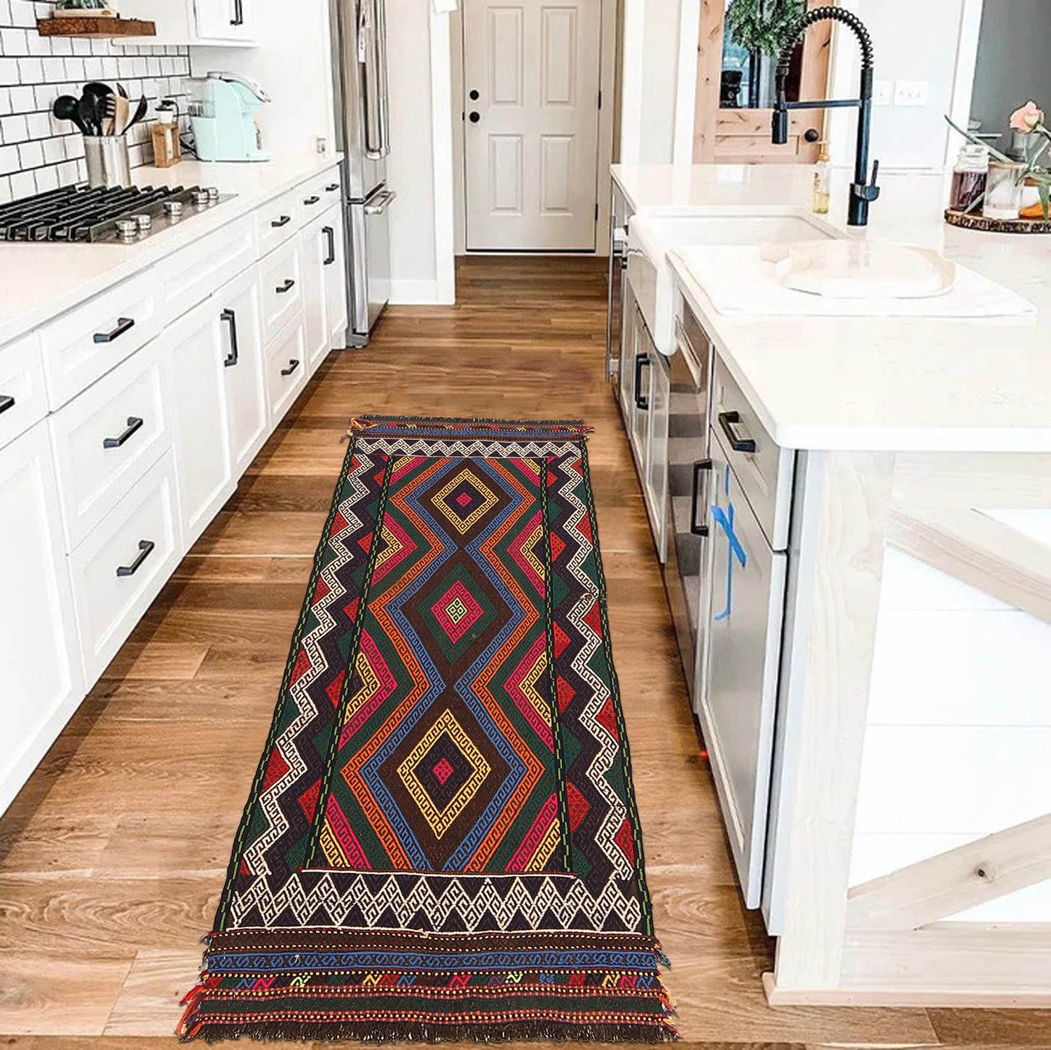 Suzuni Kilim Runner Handmade Multi 5' Runner