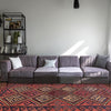 Maimana Kilim Area Rug Handmade Red Floral 6x9 ft