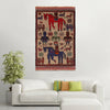 Pictorial Rug Handmade Multi Design