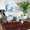 Baluchi Rug Handmade Multi Geometric 4x6 ft