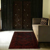 Baluchi Rug Handmade Multi Geometric 4x6 ft