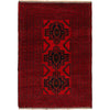 Baluchi Rug Handmade Red Geometric 4x6 ft