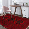 Baluchi Rug Handmade Red Geometric 4x6 ft