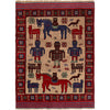 Pictorial Rug Handmade Multi Design