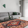 Kazak Rug Handmade Blue Medallion 3x5 ft