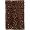 Baluchi Rug Handmade Multi Geometric 4x6 ft
