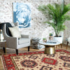 Kazak Rug Handmade Beige Medallion 4x7 ft