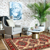 Kazak Rug Handmade Ivory Medallion 3x5 ft