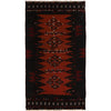 Table Sheet Area Rug Runner Handmade Multi Curvilinear 5'