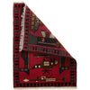 War Area Rug Handmade Pink Rifle + Tank 2 x 3 ft